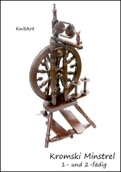 Kromski Spinnrad Minstrel, klarlackiert 1- und 2-fädig